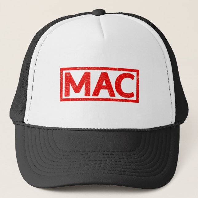 Mac Stamp Trucker Hat (Front)