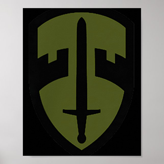 Mac-v Army Small Unit Patch Full Colour Vietnam Ve Poster (Front)