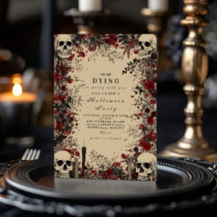 Macabre Candlelight Gothic Soirée Invitation