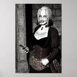 Macabre Mistress Gothic Vampire Poster