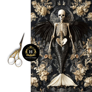 Macabre Skeleton Furniture Decoupage Tissue Paper