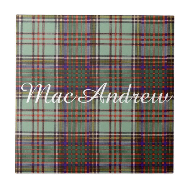 MacAndrew clan Plaid Scottish kilt tartan Tile (Front)