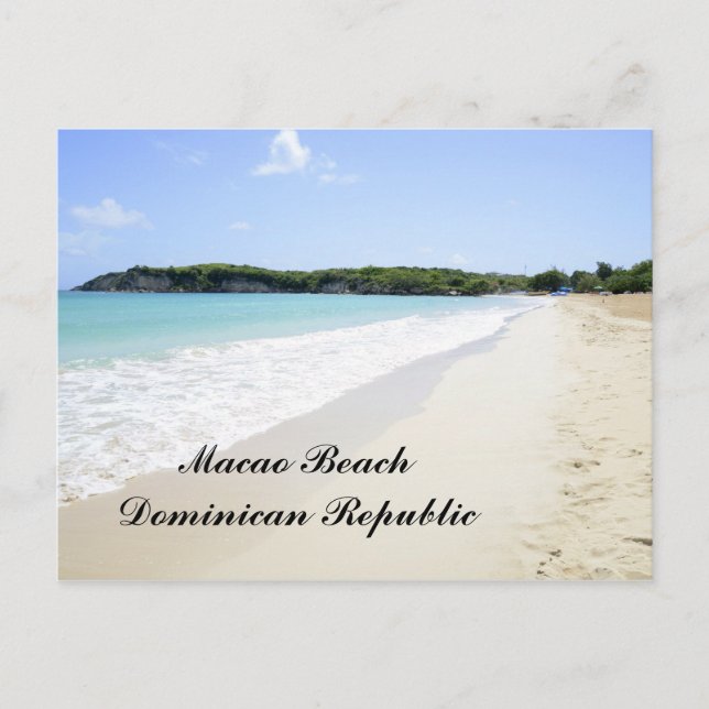 Macao Beach in the Dominican Republic Postcard (Front)