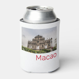 Macao Ruin of St. Paul's Church China Souvenir Can Cooler