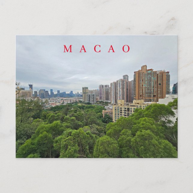 Macao Taipa panoramic view postcard (Front)