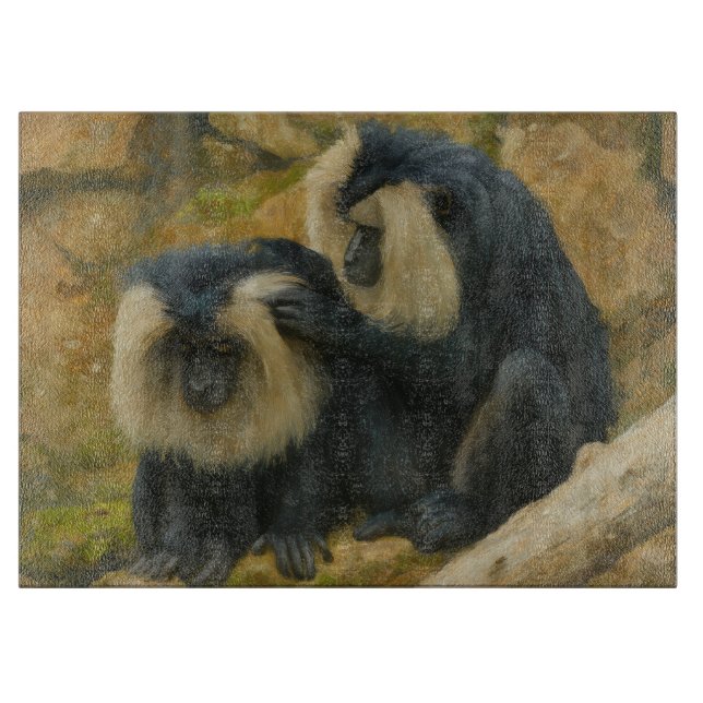 Macaque Bond – Grooming Ritual Cutting Board (Front)