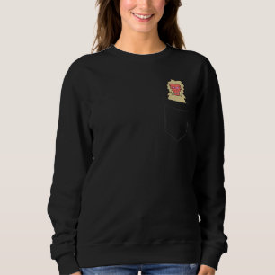 Macaque Monkey In a Pocket Funny Pocket Macaque Sweatshirt