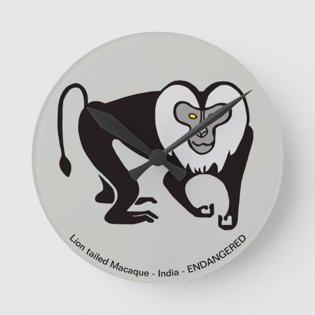 Macaque - round clock (Front)