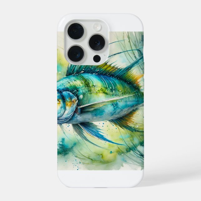 Macarela fish 220924AREF136 - Watercolor iPhone Case (Back)
