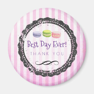 Macaron Best Day Ever Thank You Magnet