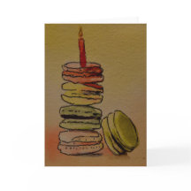 Macaron Birthday Blank Card