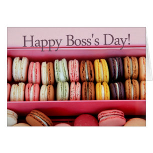 Macaron Boss's Day Card