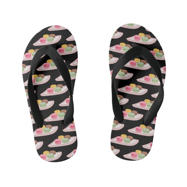 Macaron cartoon illustration  kid's thongs (Footbed)