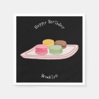 Macaron cartoon illustration