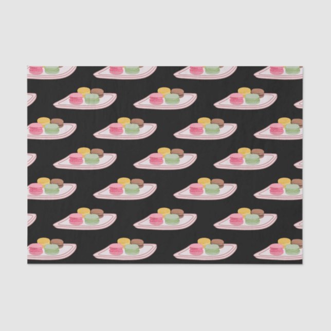 Macaron cartoon illustration  tissue paper (Front)