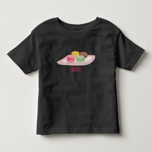 Macaron cartoon illustration  toddler T-Shirt
