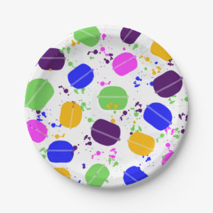 Macaron Confetti Paper Plates