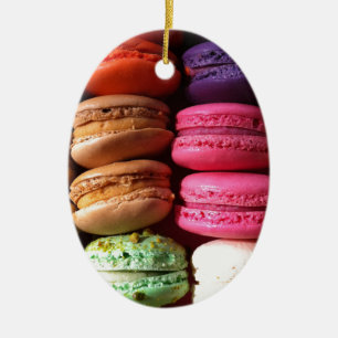 macaron cookies ceramic tree decoration