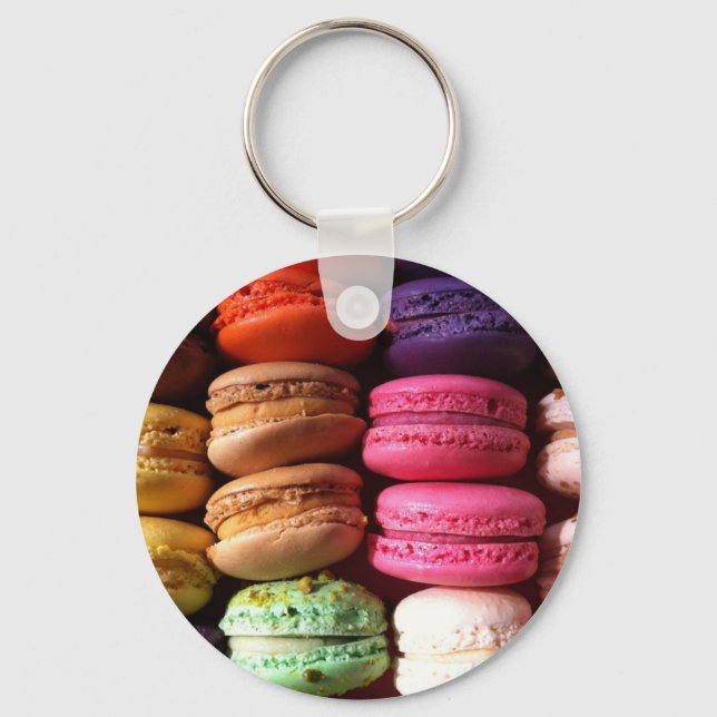 macaron cookies key ring (Front)