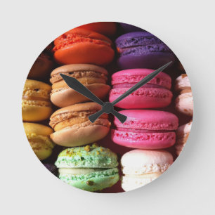 macaron cookies round clock