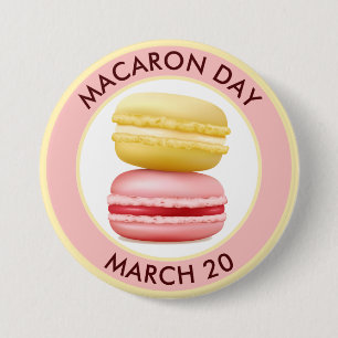 Macaron Day, macarons 7.5 Cm Round Badge