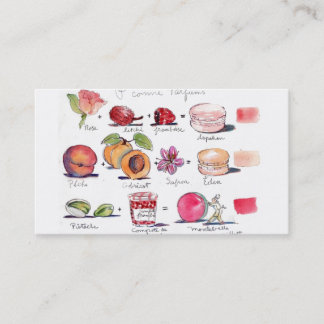 Macaron Flavours by Carol Gillott Business Card