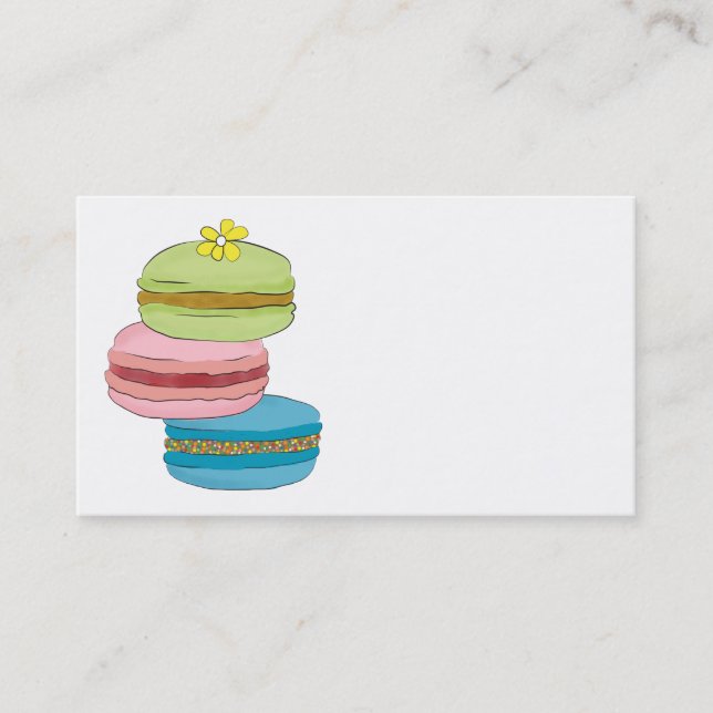 Macaron Macaroon Bakery Business Card (Front)