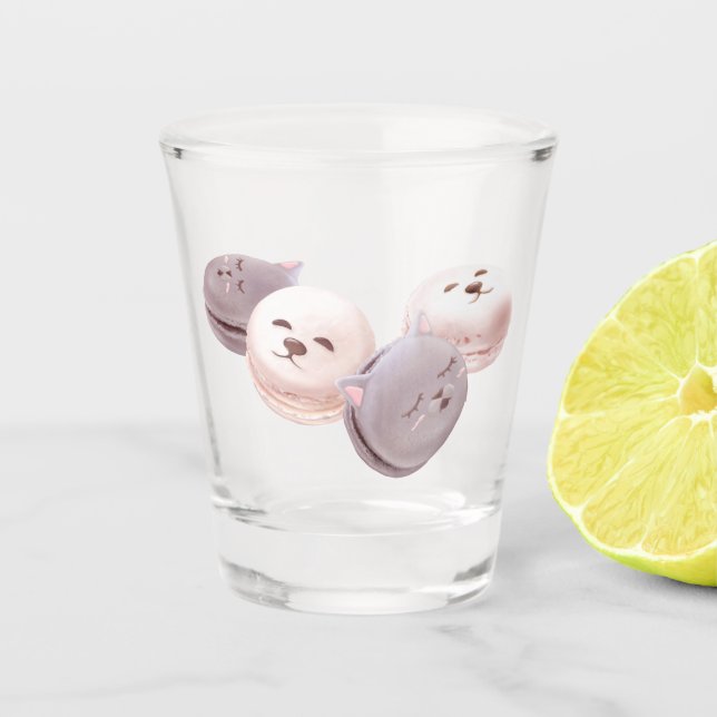 Macaron Pattern Shot Glass (Front)