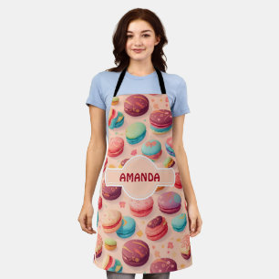 Macaron Rainbow Colourful Personalised Pattern Apron