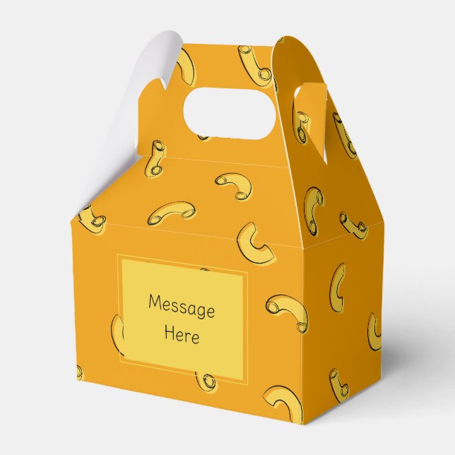 Macaroni and Cheese Favour Box (Front Side)