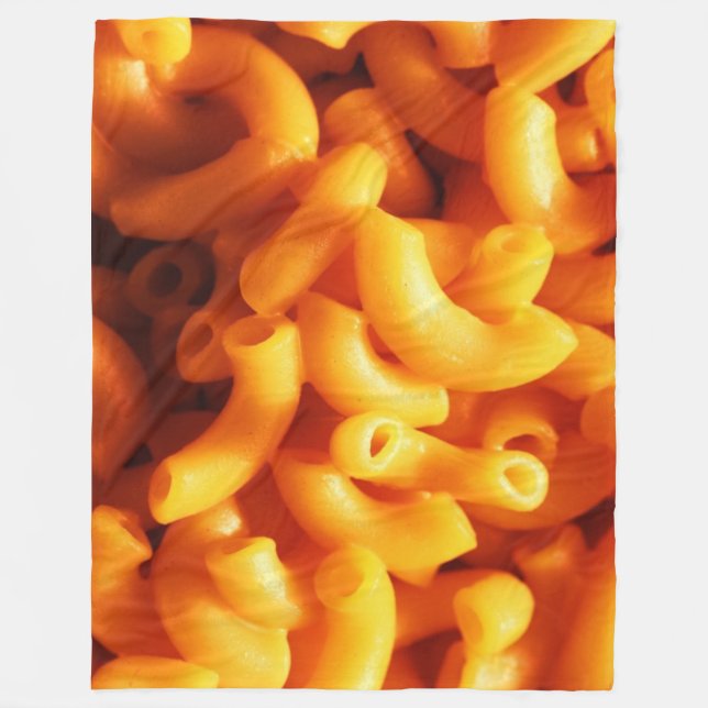 Macaroni and Cheese Fleece Blanket (Front)