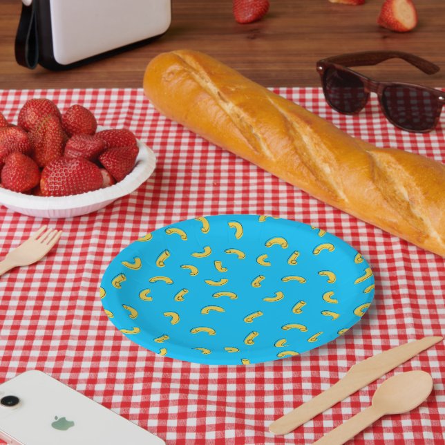 Macaroni and Cheese Illustration Paper Plate (Picnic)
