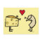 Macaroni and Cheese Love Postcard