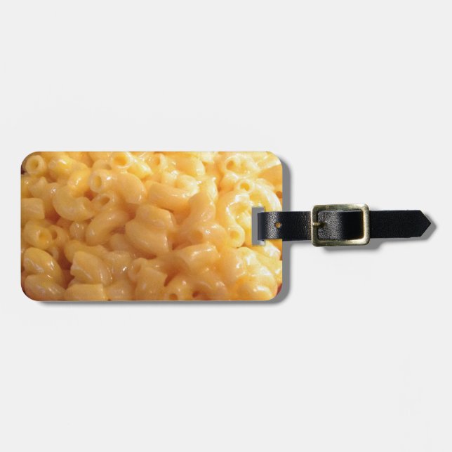 Macaroni and Cheese Luggage Tag (Front Horizontal)