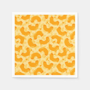 Macaroni and Cheese Pattern Napkin