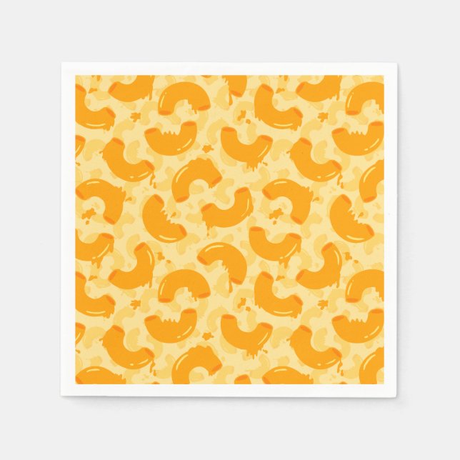 Macaroni and Cheese Pattern Napkin (Front)