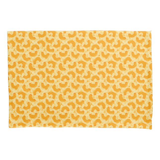 Macaroni and Cheese Pattern Pillowcase (Front)