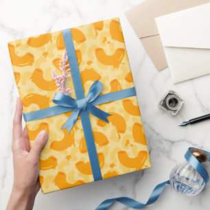 Macaroni and Cheese Pattern Wrapping Paper