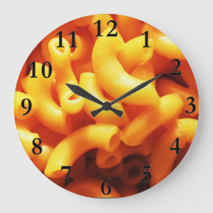 Macaroni and Cheese Round Wall Clock