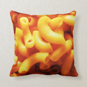 Macaroni and Cheese Throw Pillow