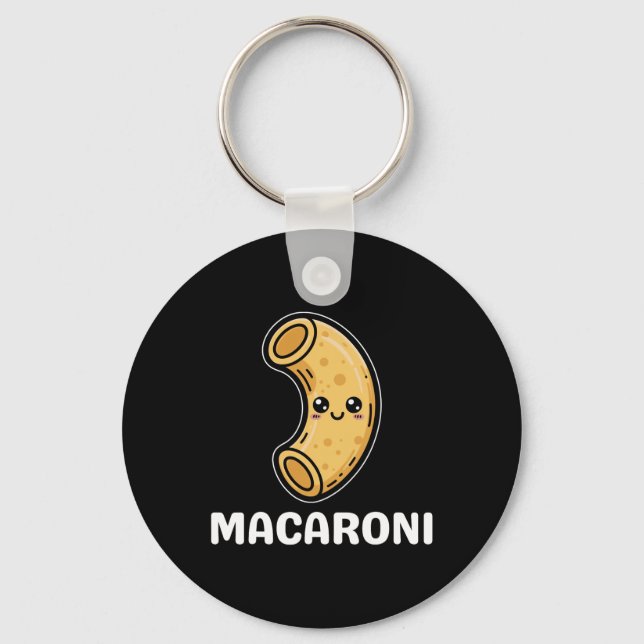 Macaroni Cheese Mac Kawaii Halloween Costume Coupl Key Ring (Front)