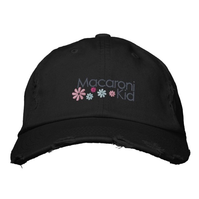 Macaroni Kid Distressed Cap (Front)