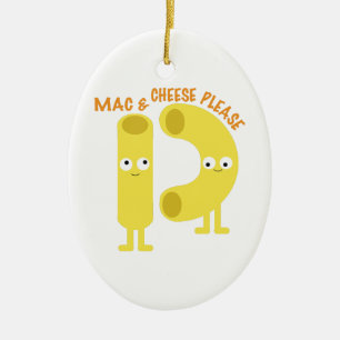 macaroni_mac and cheese please ceramic tree decoration