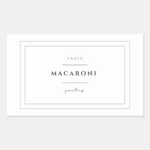 Macaroni Pasta Label Stickers