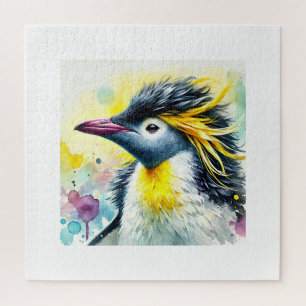 Macaroni Penguin 240624AREF136 - Watercolor Jigsaw Puzzle