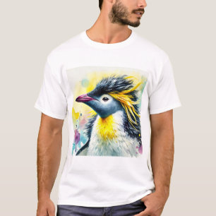 Macaroni Penguin 240624AREF136 - Watercolor T-Shirt