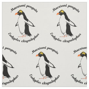 Macaroni Penguin Fabric