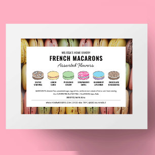 Macarons Assorted Flavours Label With Custom Colou