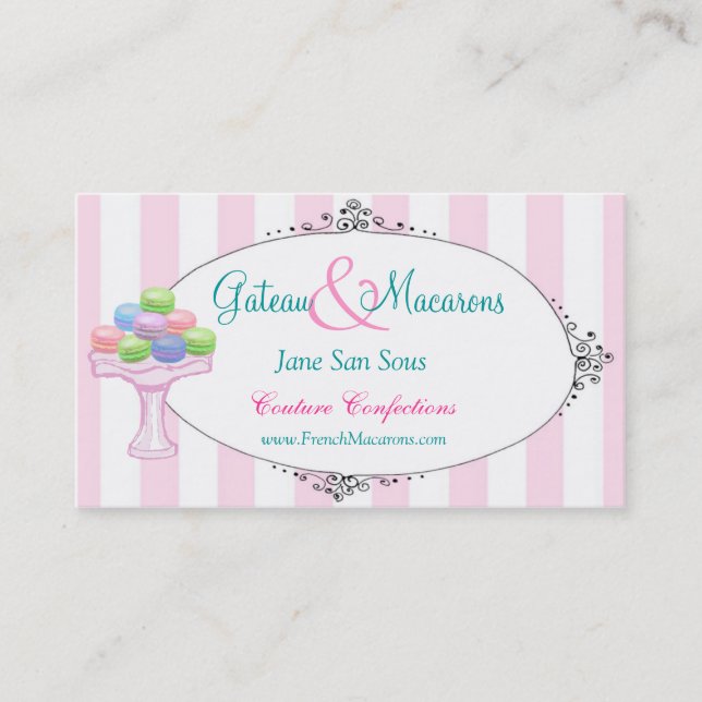 Macarons Business Card (Front)
