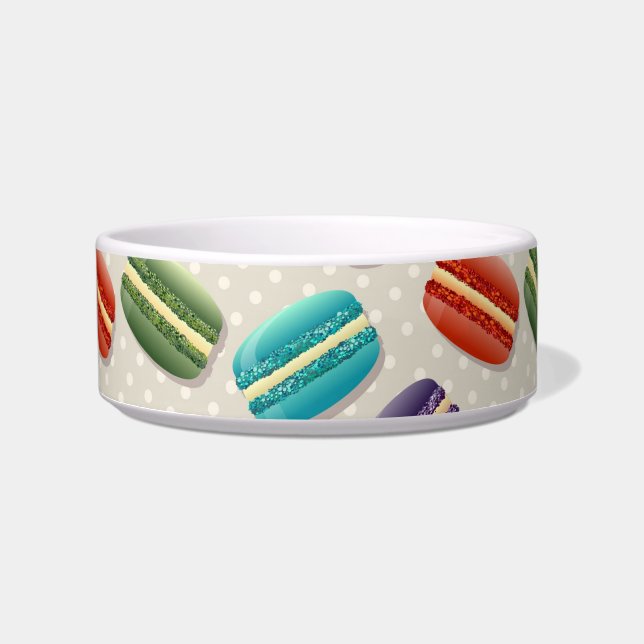 macarons cat food bowl  (Front)